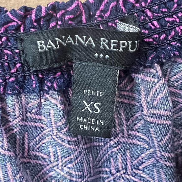 BANANA REPUBLIC FACTORY Women’s Romper Size Petite XS Patterned Retro - Picture 3 of 5
